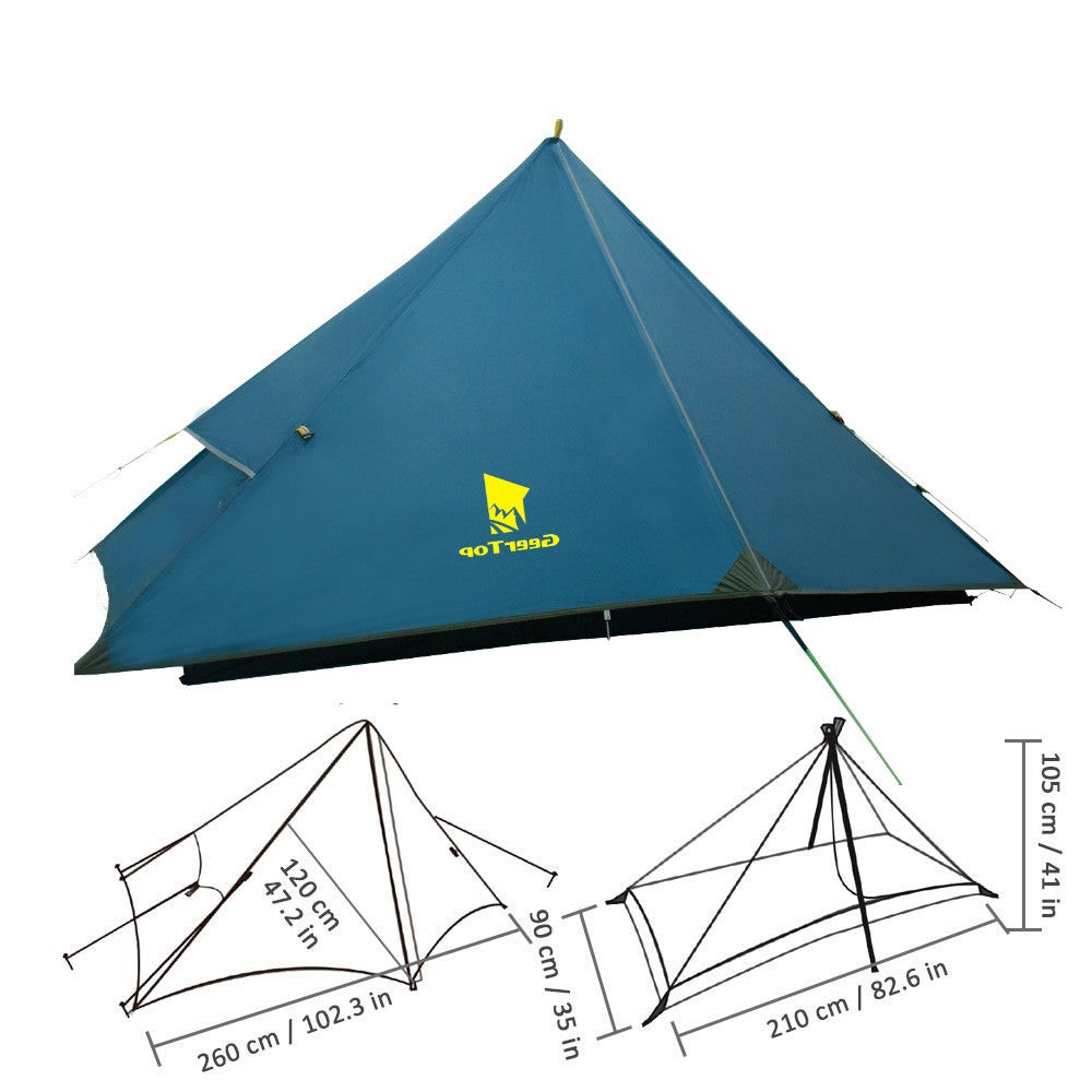 Outdoor Beach Camping Portable Rain Proof Pyramid Camping Tent