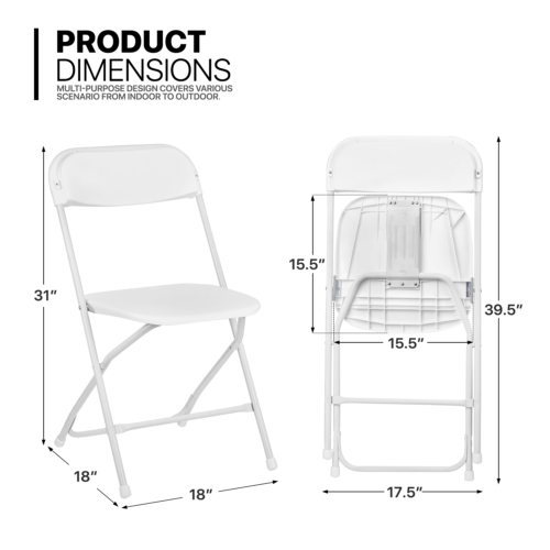 Restaurant Dining Seat Party Desk SET OF 10 FOLDING CHAIR+8 FT PICNIC TABLE SET