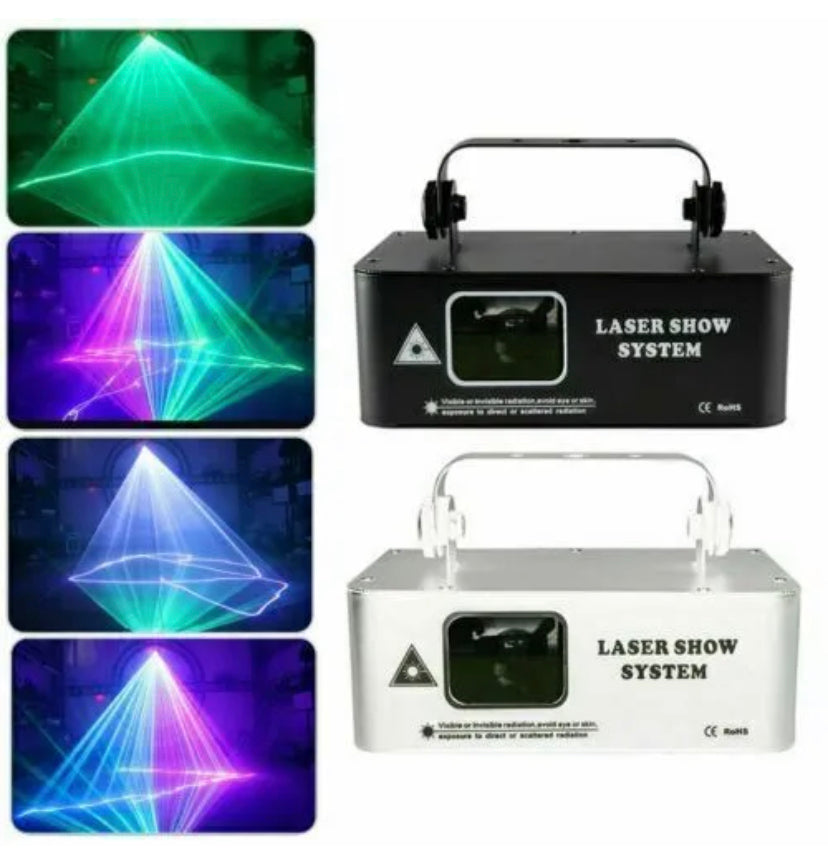 500mW RGB LED Laser Beam Projector DMX Scanner DJ Disco Stage Party Light