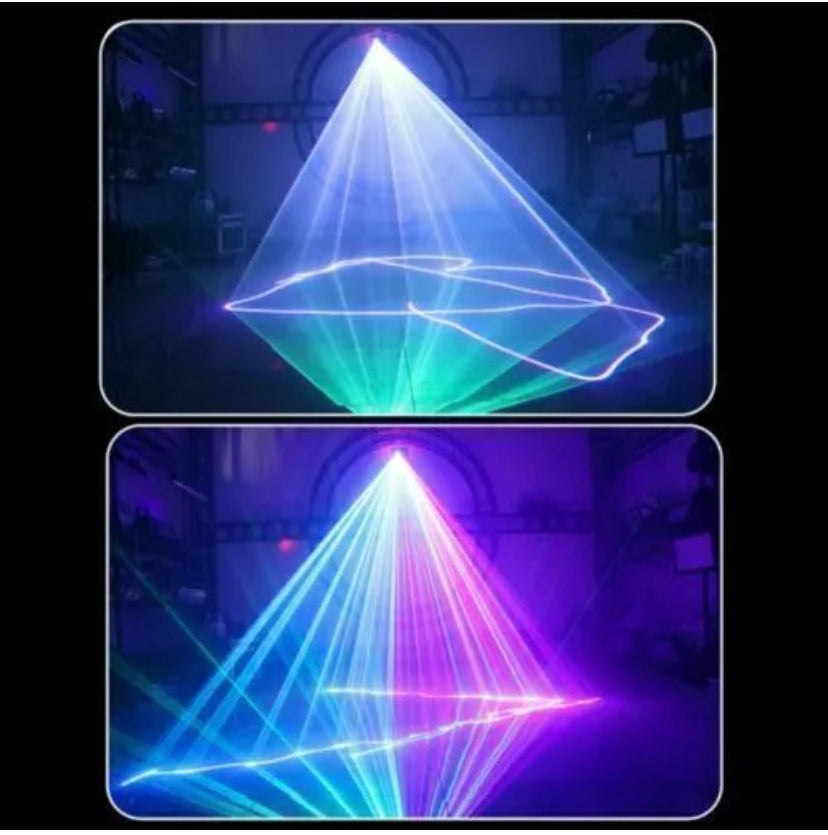 500mW RGB LED Laser Beam Projector DMX Scanner DJ Disco Stage Party Light